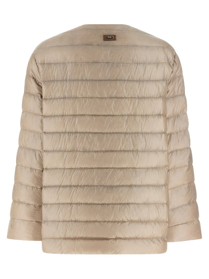 Herno Beige Polyamide Full-Length Jacket
