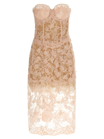 Ermanno Scervino Multicolor Polyester Midi Dress
