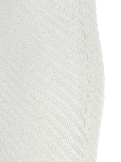 PINKO White Polyester Long Dress