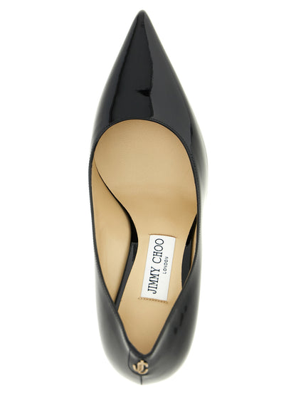 Jimmy Choo Black Leather High Heel Pumps