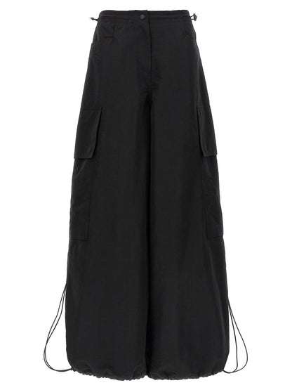 Palm Angels Black Polyamide Casual Pants