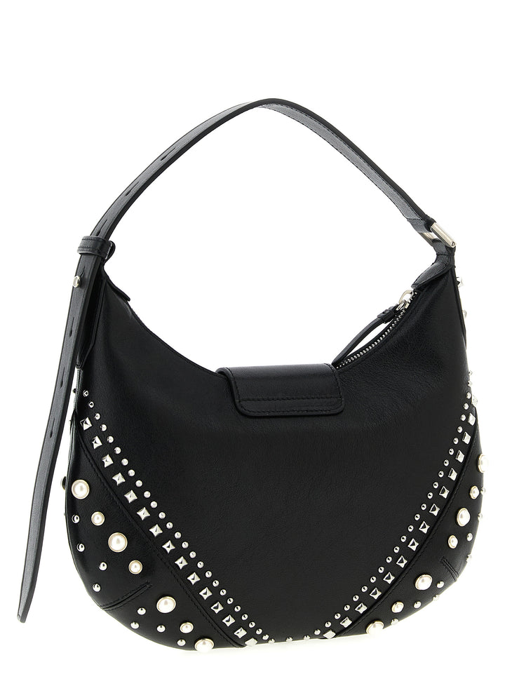 Jimmy Choo White Lamb Leather Shoulder Bag