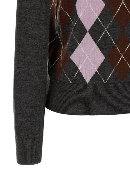 Self-Portrait Gray Wool Cardigan
