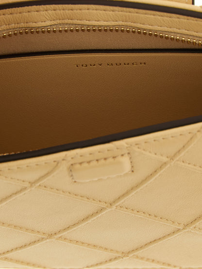 Tory Burch Beige Lamb Leather Cardholder