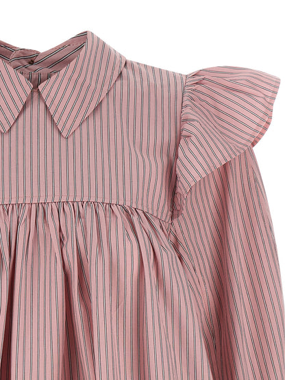 Ganni Multicolor Organic Cotton Short Dress