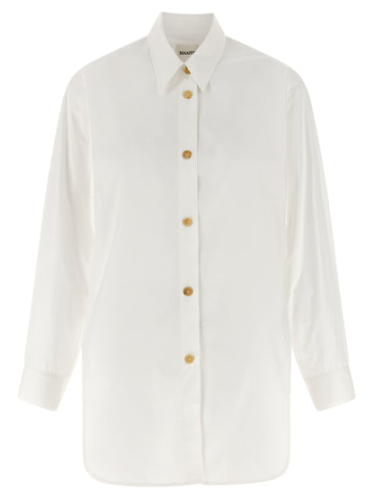 Khaite White Cotton Blouse