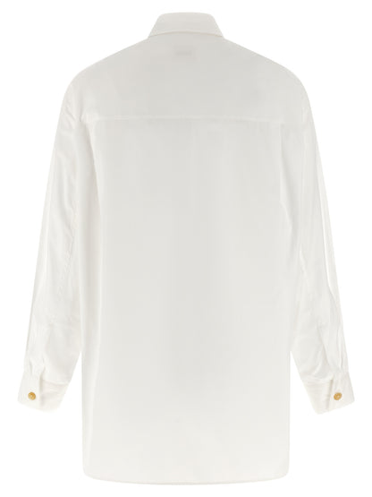 Khaite White Cotton Blouse