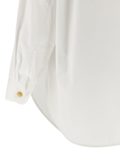 Khaite White Cotton Blouse