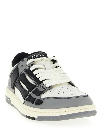 Amiri Gray Cowhide Low Top Sneakers