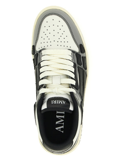 Amiri Gray Cowhide Low Top Sneakers