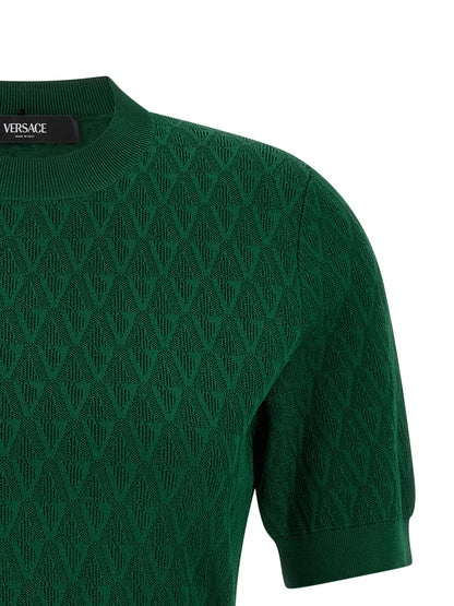 Versace Bicolor Viscose T-Shirt