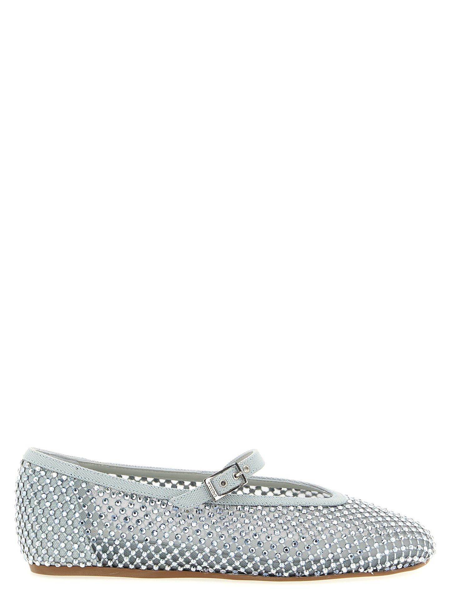 LE SILLA Silver Polyamide Ballet Flats