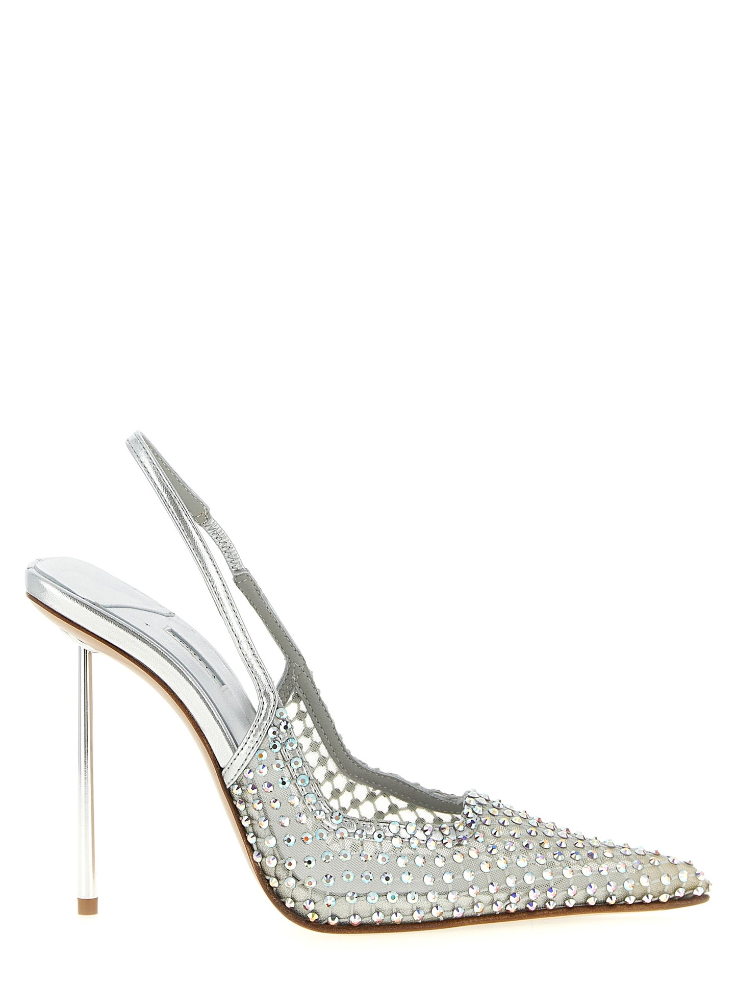 LE SILLA Silver Polyester High Heel Pumps