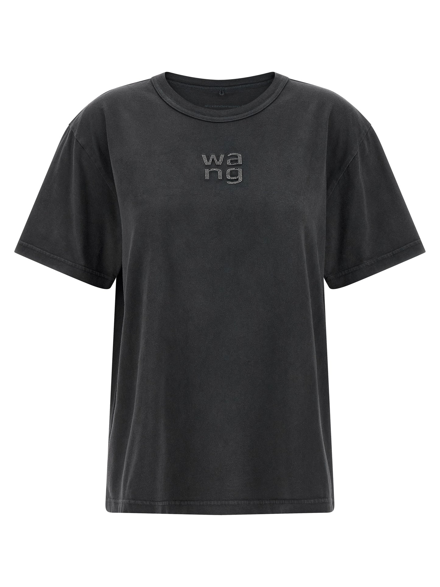 T BY ALEXANDER WANG Black Cotton T-Shirt