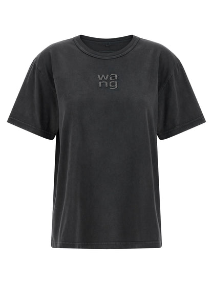 T BY ALEXANDER WANG Black Cotton T-Shirt