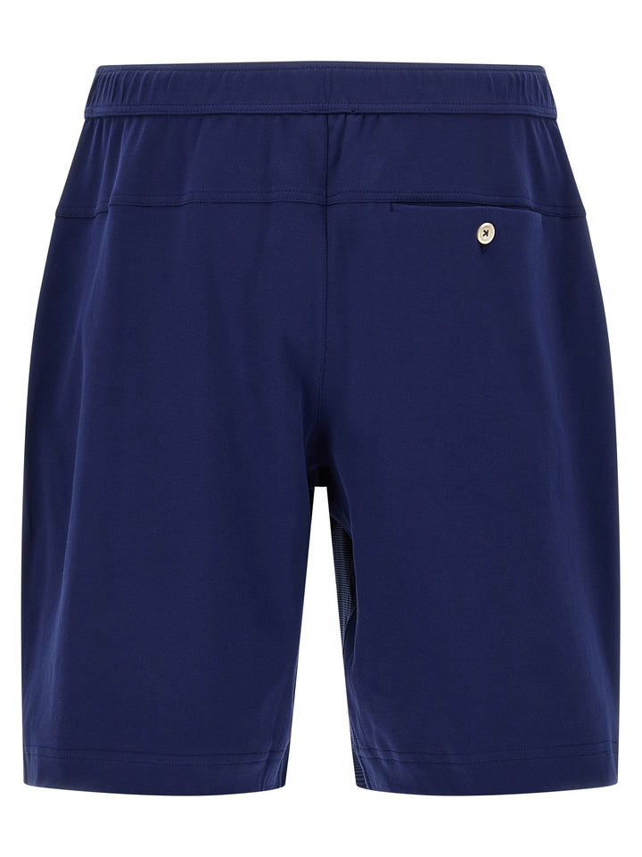 Brunello Cucinelli Blue Cotton Bermuda Shorts