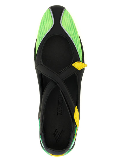 The Attico Bicolor Polyethylene Ballet Flats