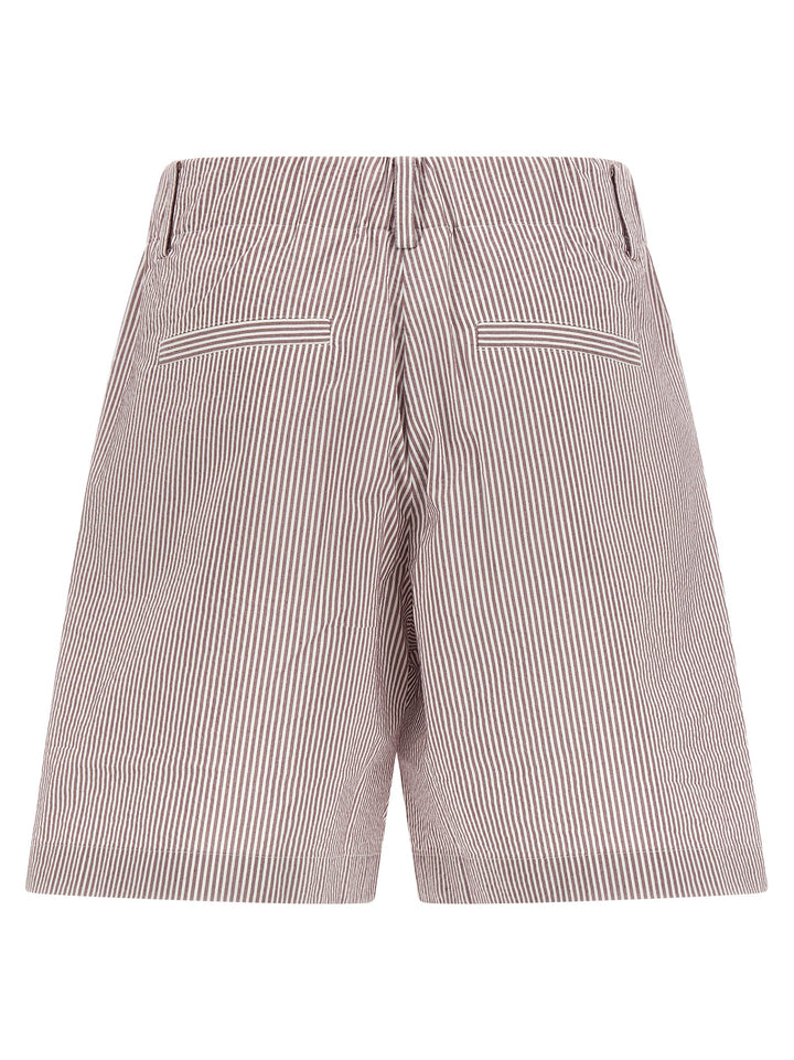 Brunello Cucinelli Multicolor Cotton Bermuda Shorts