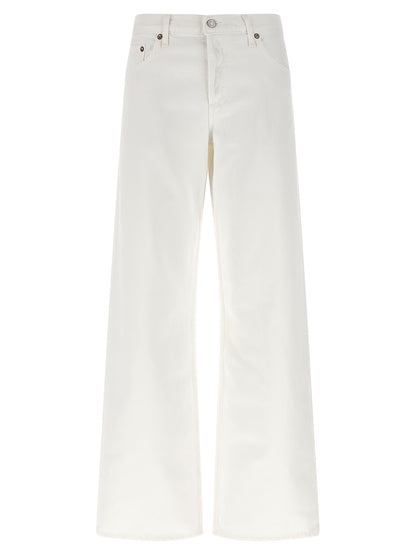 Agolde White Cotton Jeans Denim