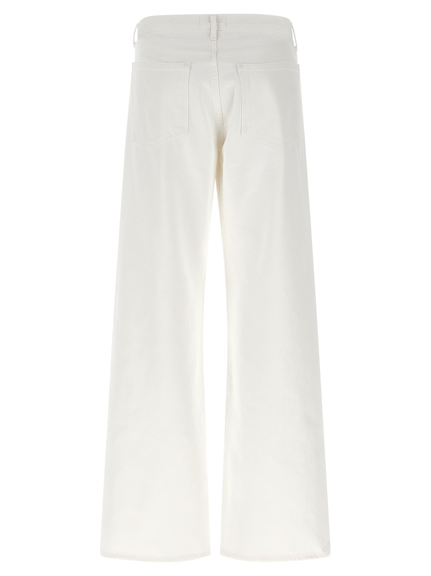 Agolde White Cotton Jeans Denim