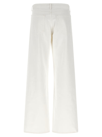 Agolde White Cotton Jeans Denim