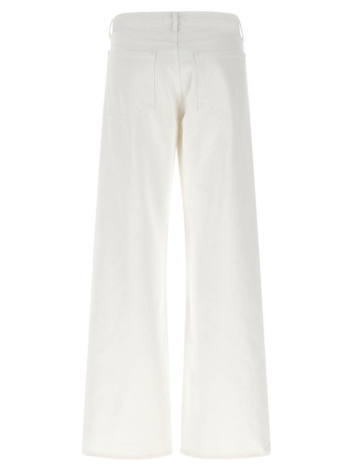 Agolde White Cotton Jeans Denim