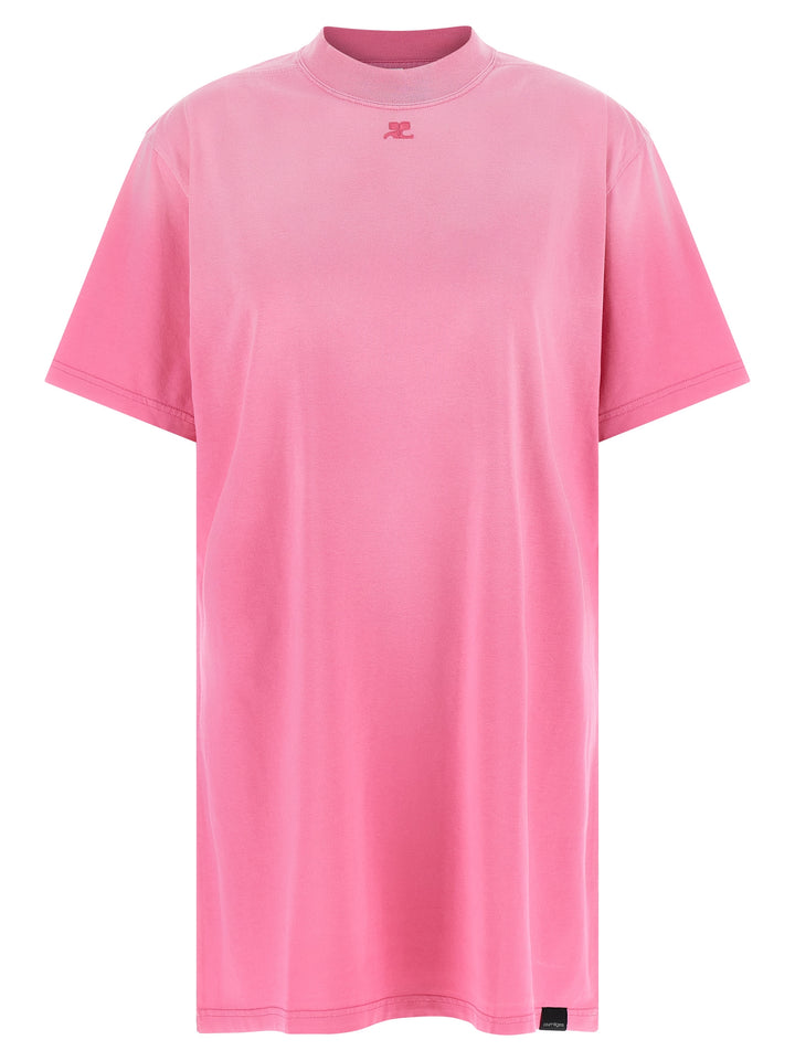 Courrèges Multicolor Cotton Short Dress