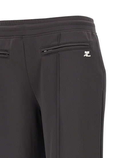 Courrèges Gray Polyester Joggers (Workout Pants)