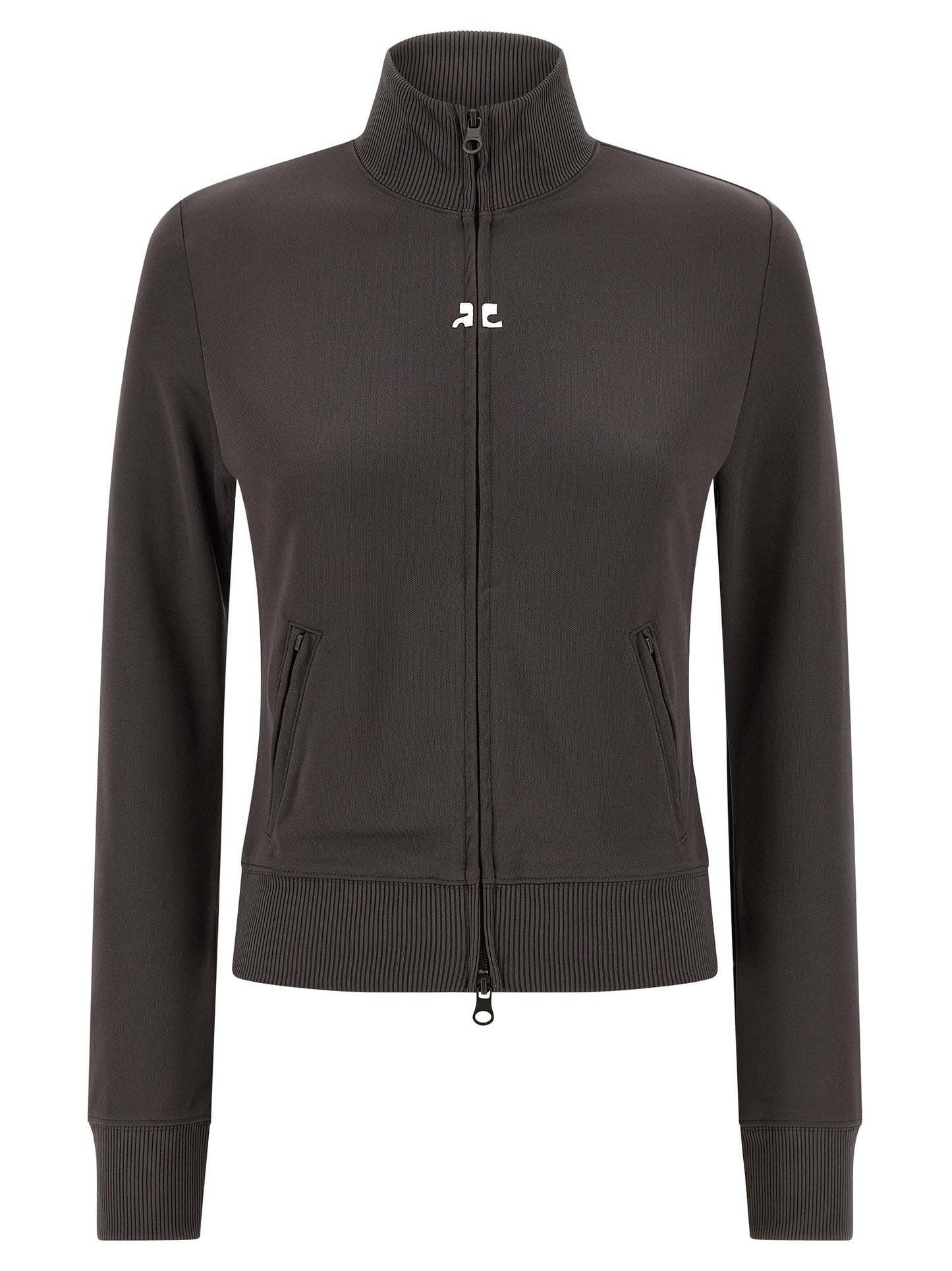 Courrèges Gray Polyester Sweatshirt
