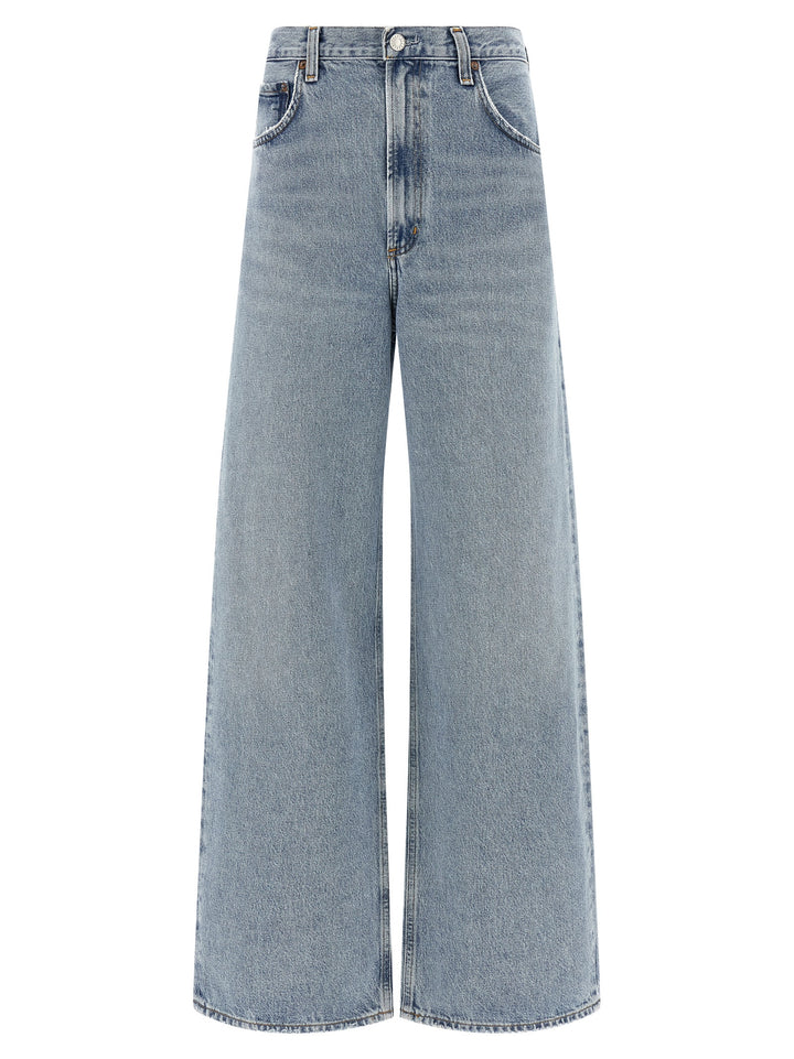 Agolde Blue Cotton Tapered Jeans