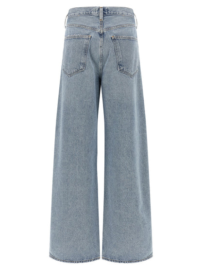 Agolde Blue Cotton Tapered Jeans