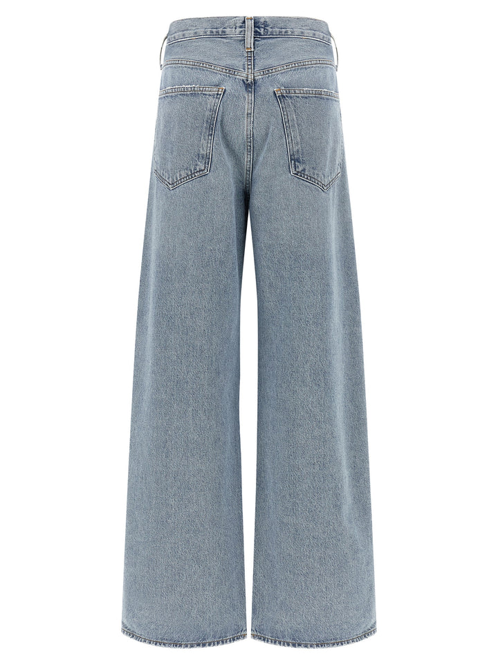 Agolde Blue Cotton Tapered Jeans