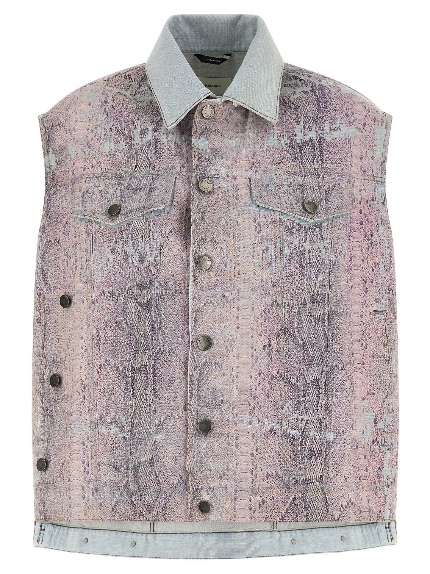 Haikure Multicolor Polyester Sleeveless Jacket