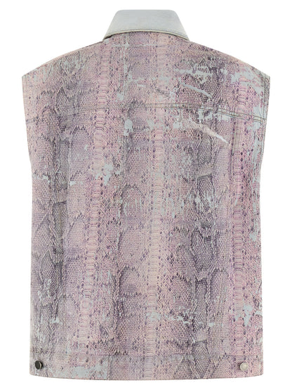 Haikure Multicolor Polyester Sleeveless Jacket
