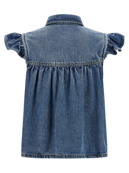 Ganni Blue Denim Shirt