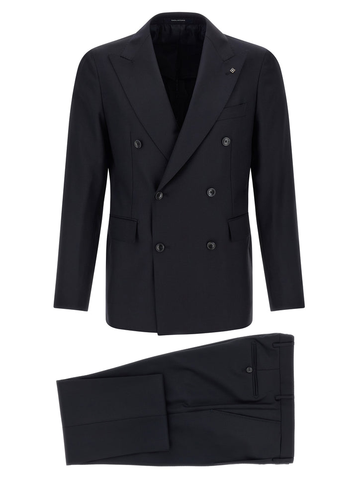 Tagliatore Blue Virgin Wool Two-Piece Suit