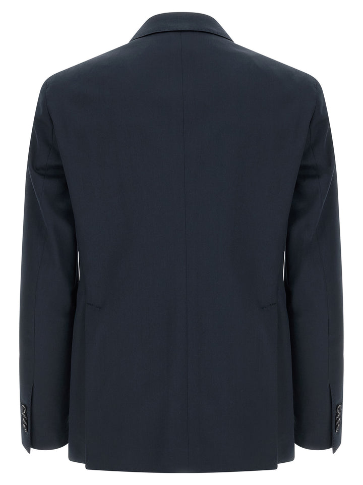 Tagliatore Blue Virgin Wool Two-Piece Suit