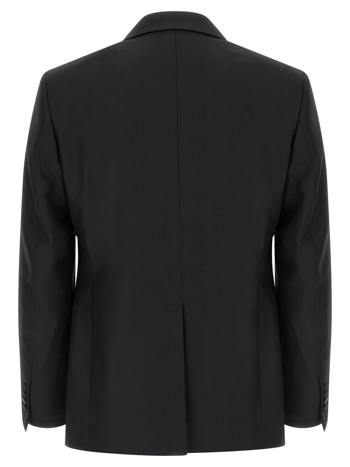 Tagliatore Black Virgin Wool Two-Piece Suit
