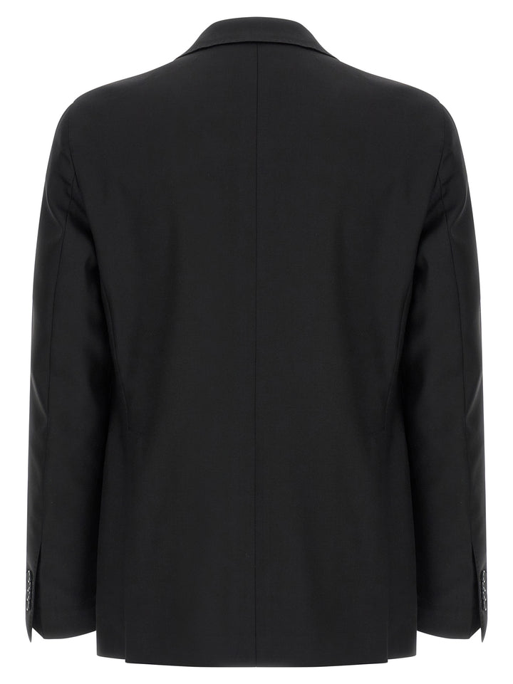 Tagliatore Black Virgin Wool Two-Piece Suit