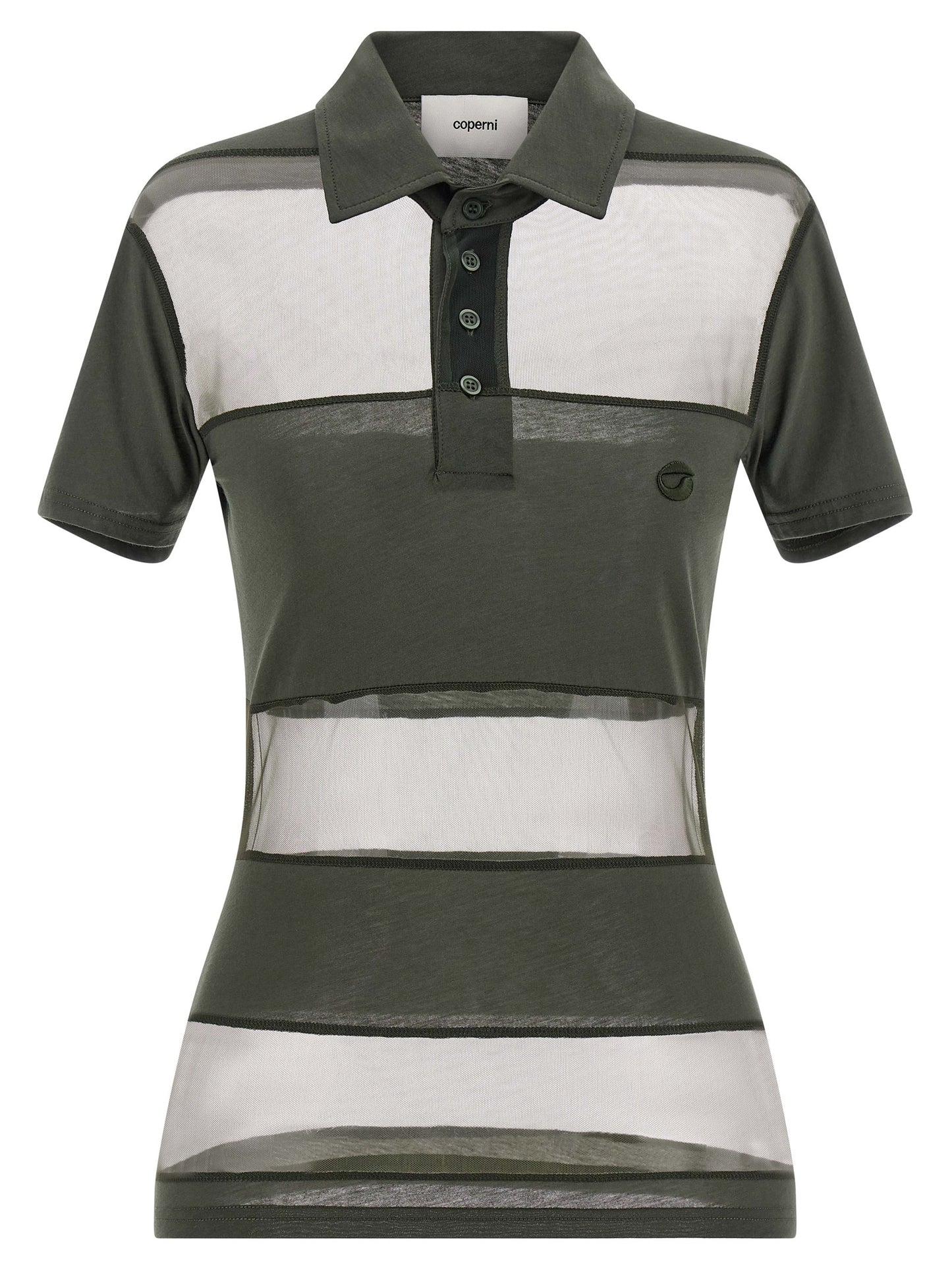 Coperni Bicolor Cotton Polo Shirt