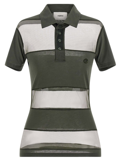 Coperni Bicolor Cotton Polo Shirt