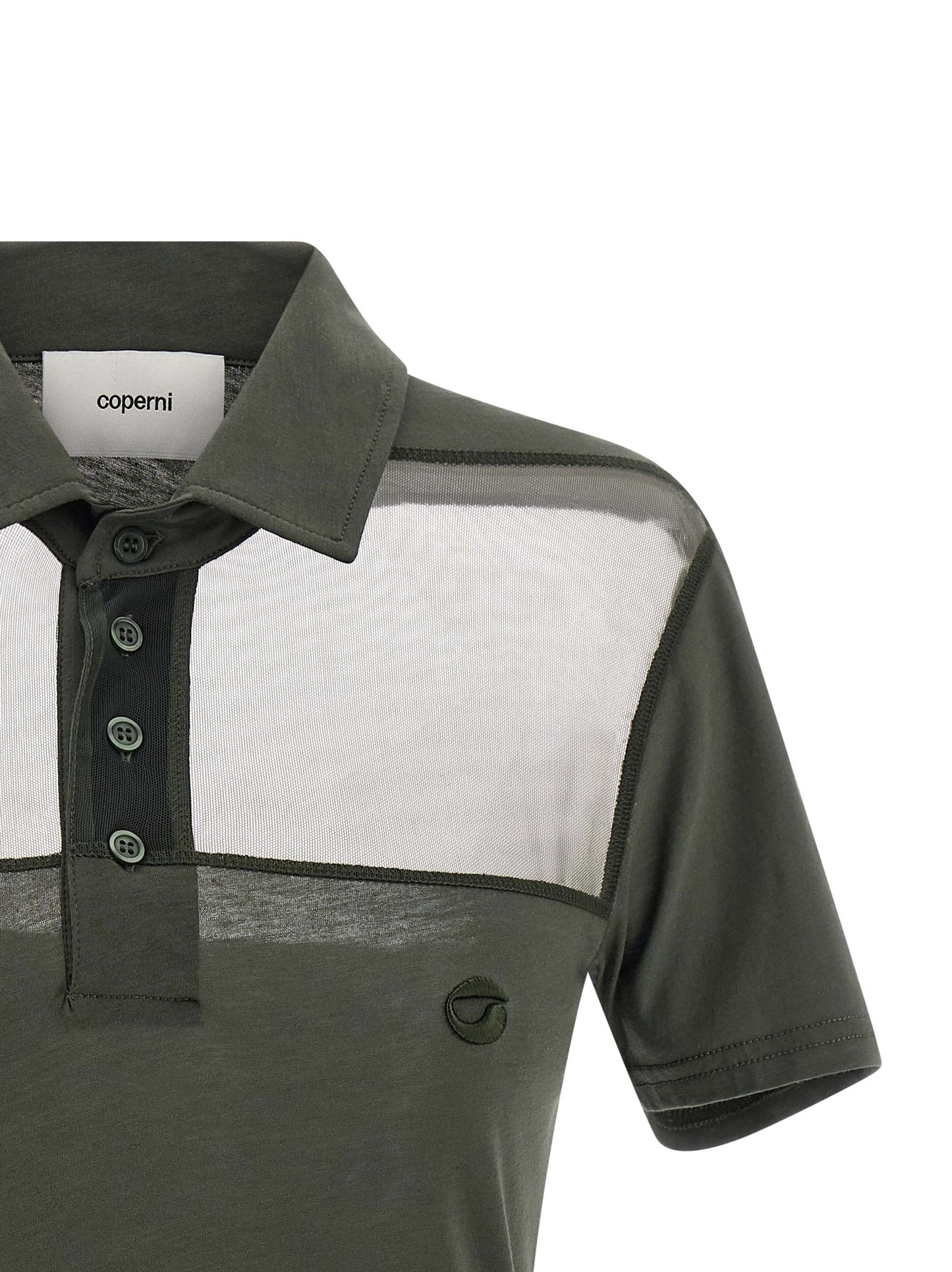 Coperni Bicolor Cotton Polo Shirt