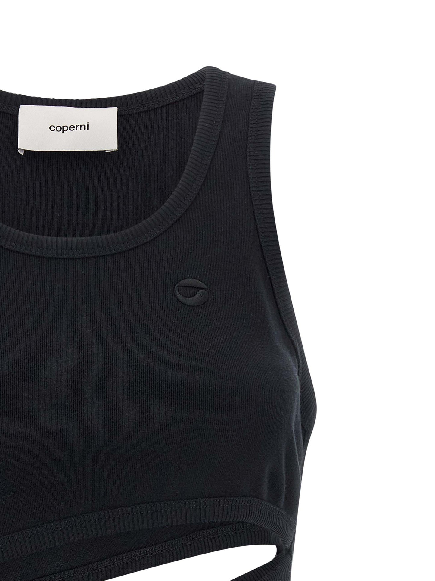 Coperni Black Organic Cotton Tank Tops