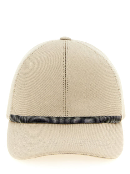 Brunello Cucinelli Beige Cotton Cap (Baseball Hat)