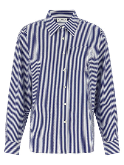 P.A.R.O.S.H. Blue Cotton Blouse