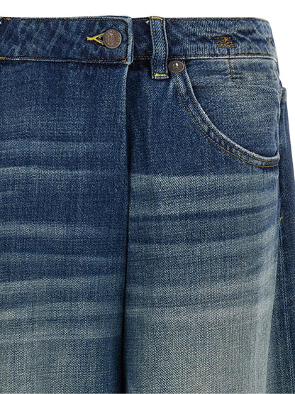 R13 Blue Cotton Jeans Denim