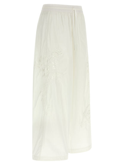 P.A.R.O.S.H. White Polyamide Casual Pants