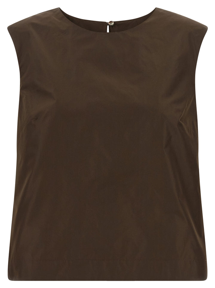 P.A.R.O.S.H. Brown Polyester Shirt