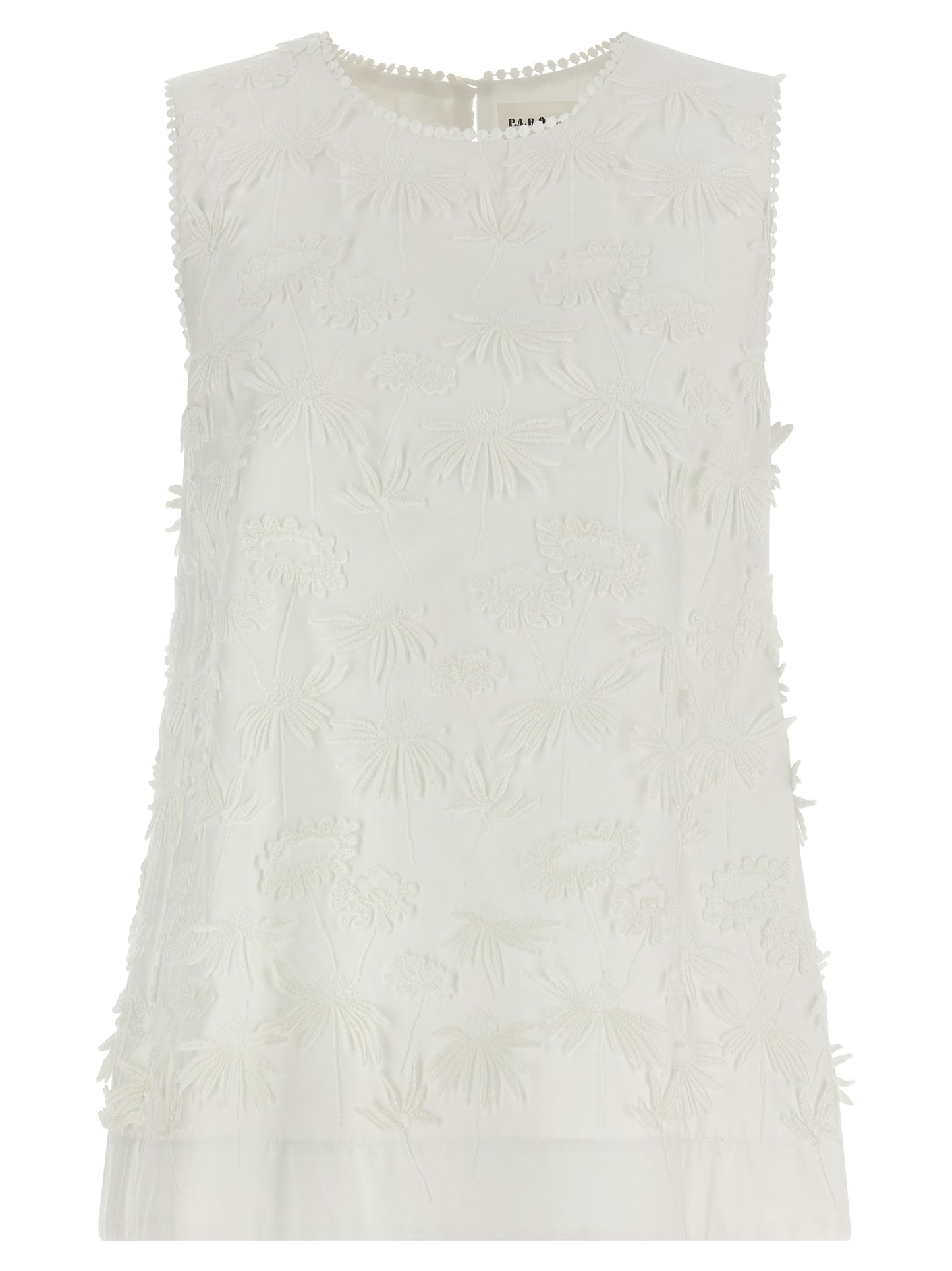 P.A.R.O.S.H. White Cotton Blouse