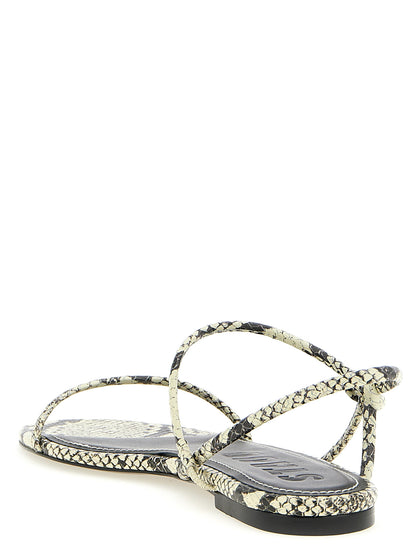 Staud Bicolor Cowhide Flat Sandals
